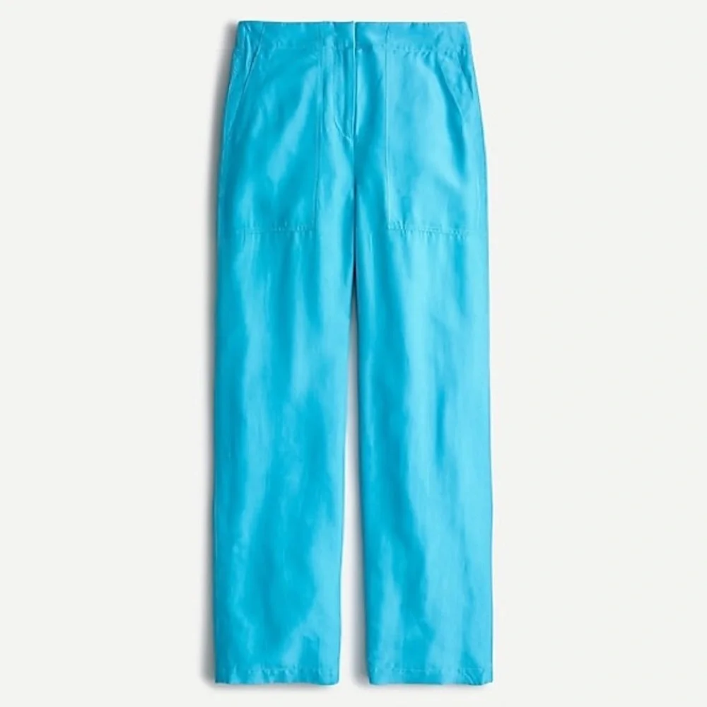 J. Crew Straight-leg Lounge Pant with Surplus Pockets in Teal Blue AJ431